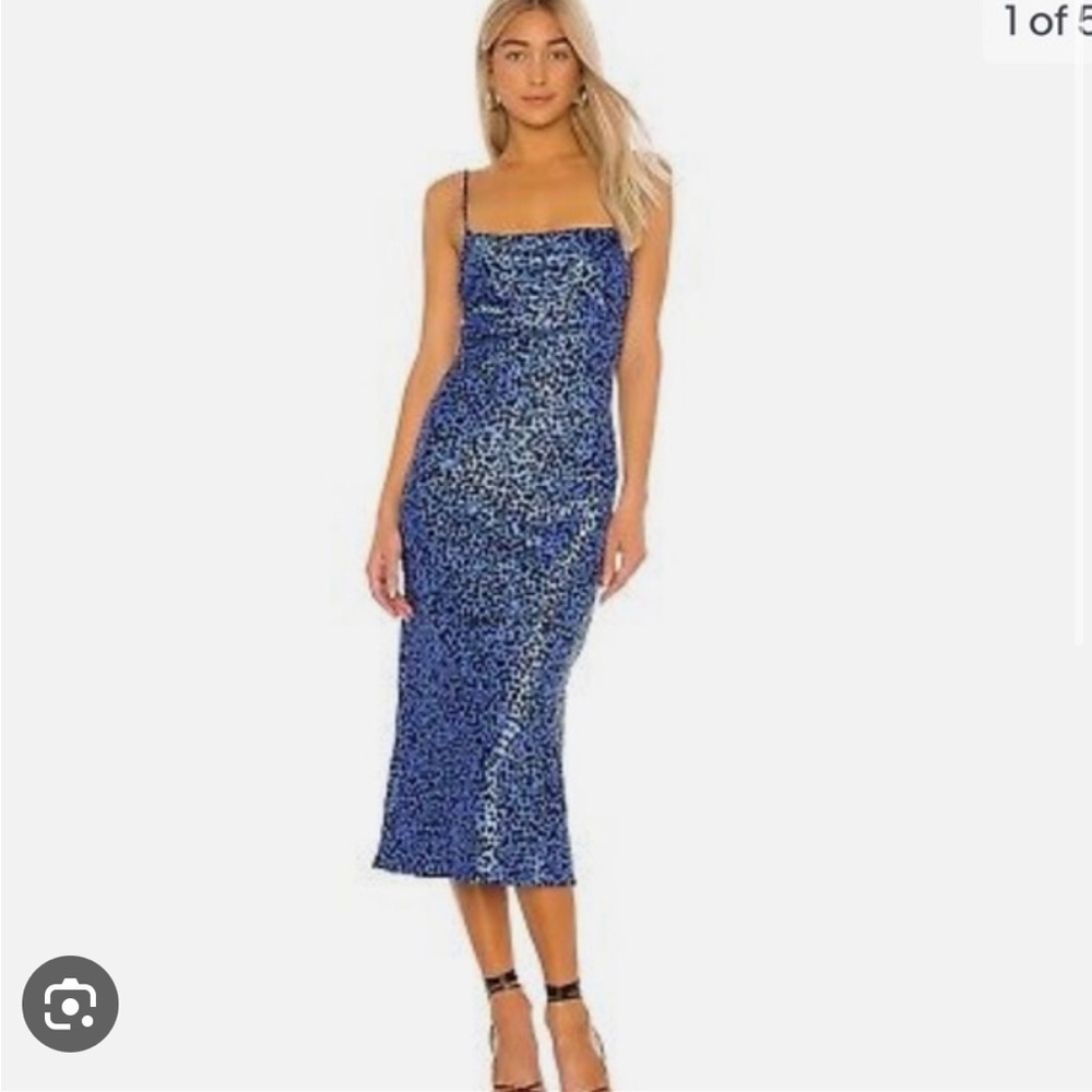 Flynn Skye Blue Cheetah midi - revolve